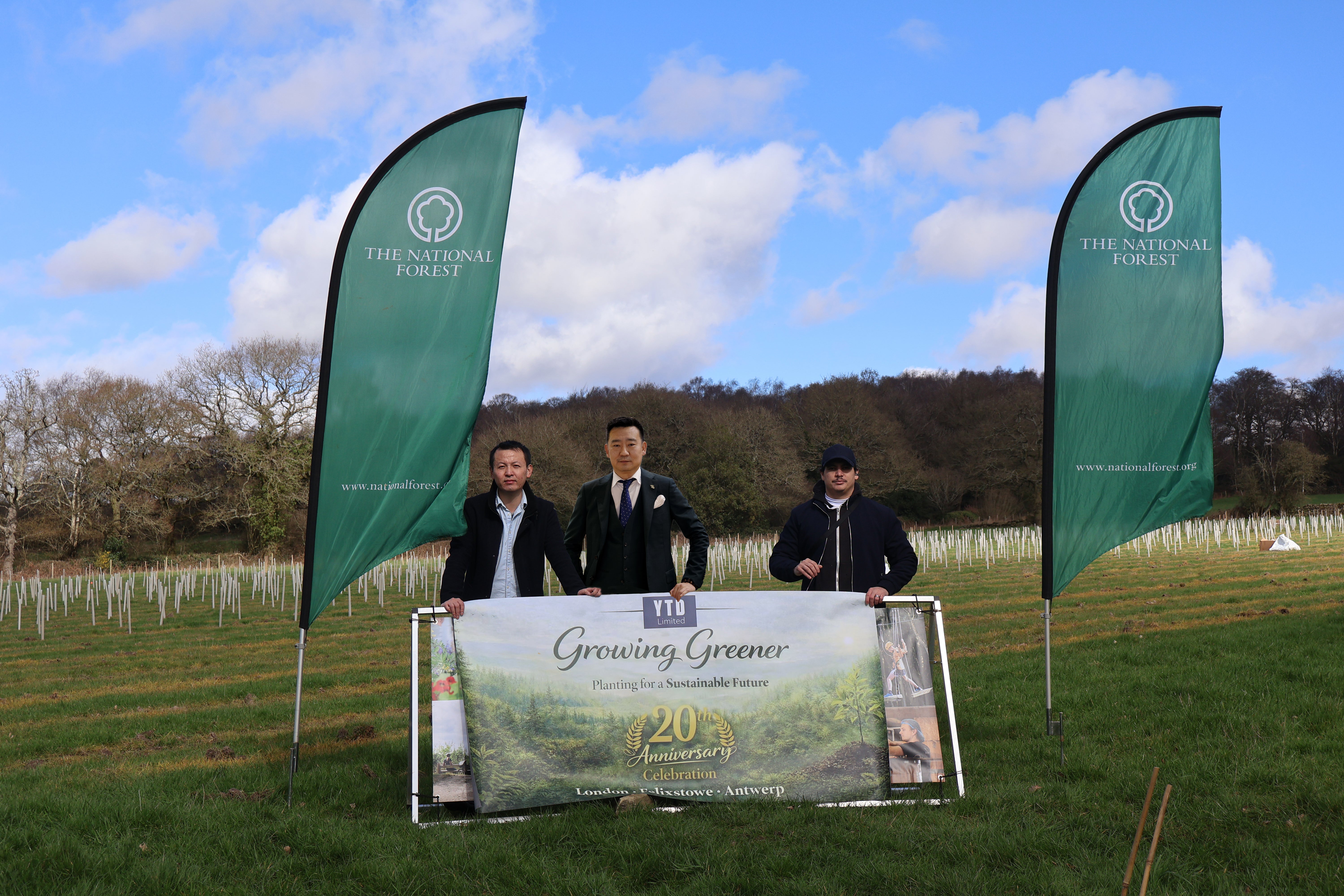 Planting Trees to Mark Two Anniversaries