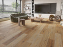 Light tan wood-look LVT dry-back vinyl plank flooring, wide plank pattern