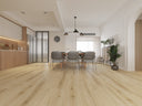 Light wood-look LVT flooring planks with visible plank seams across a room