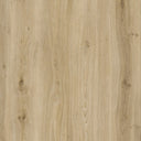 Close-up of light wood-grain LVT flooring planks with vertical streaks and knots