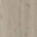 Light smoked grey woodgrain flooring plank close-up with click locking edge