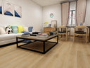 Limed oak SPC flooring, light wood plank with subtle grain
