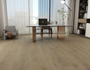 Light wood plank flooring in a modern room setting