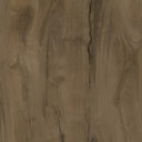 Rustic walnut wood plank flooring close-up, natural grain and knots detail