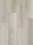 Light oak-look vinyl plank flooring with realistic wood grain and panel seams