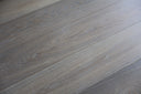 Smoked white oiled engineered wood flooring boards, horizontal grain detail