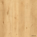 Natural oak laminate plank flooring with light woodgrain pattern and subtle knots