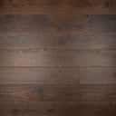 Mocha oak engineered wood flooring planks with brushed matt finish and visible grain