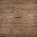 Distressed dark brown engineered wood flooring boards in horizontal plank pattern