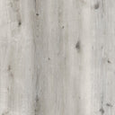 Light gray wood-look SPC vinyl flooring plank texture with knots and grain