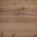 Antique distressed engineered wood flooring with warm brown planks and blue-gray streaks