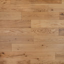 Light brown engineered wood plank flooring with visible knots and natural grain