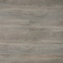 Grey wood-look SPC vinyl flooring with long plank grain pattern