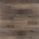 Stonewashed oak WPC planks, dark gray-brown woodgrain blocks, staggered pattern