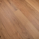 Brushed natural oak SPC flooring planks with realistic grain and straight seams