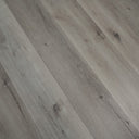 Titan Silver Grey SPC vinyl plank flooring, close-up grey woodgrain with knots