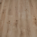 Natural oak WPC flooring planks close-up with light grain and natural wood texture