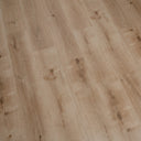 Natural oak WPC flooring planks close-up showing light wood grain and knots