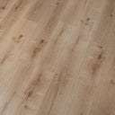 Natural oak WPC flooring planks close-up with light finish and detailed wood grain