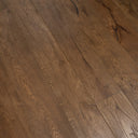 Light brown distressed engineered wood flooring with detailed grain and knot holes