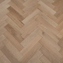 Light oak herringbone engineered wood floor, unfinished planks with beveled edges