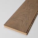 Oiled wood flooring plank stack with tongue-and-groove edges
