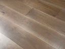 Sandy grey engineered wood flooring plank with brushed UV-oiled finish