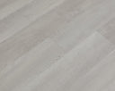 Vinyl plank flooring with built-in underlay, light wood-look plank pattern and seams